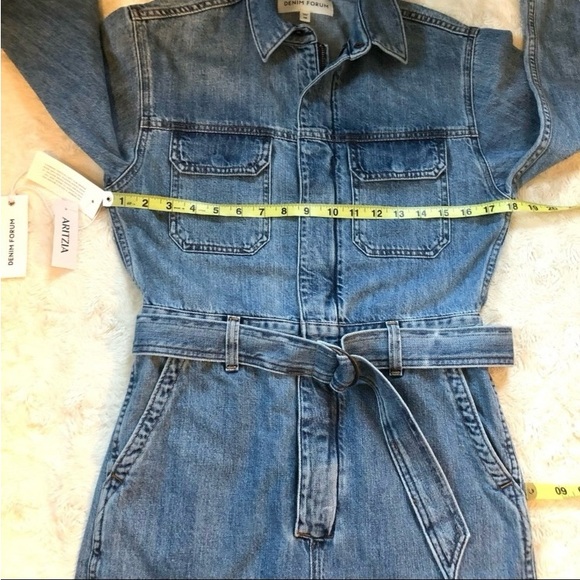 NWT: Denim Forum’s Margot Denim Boiler Suit, Size XS - Picture 7 of 16